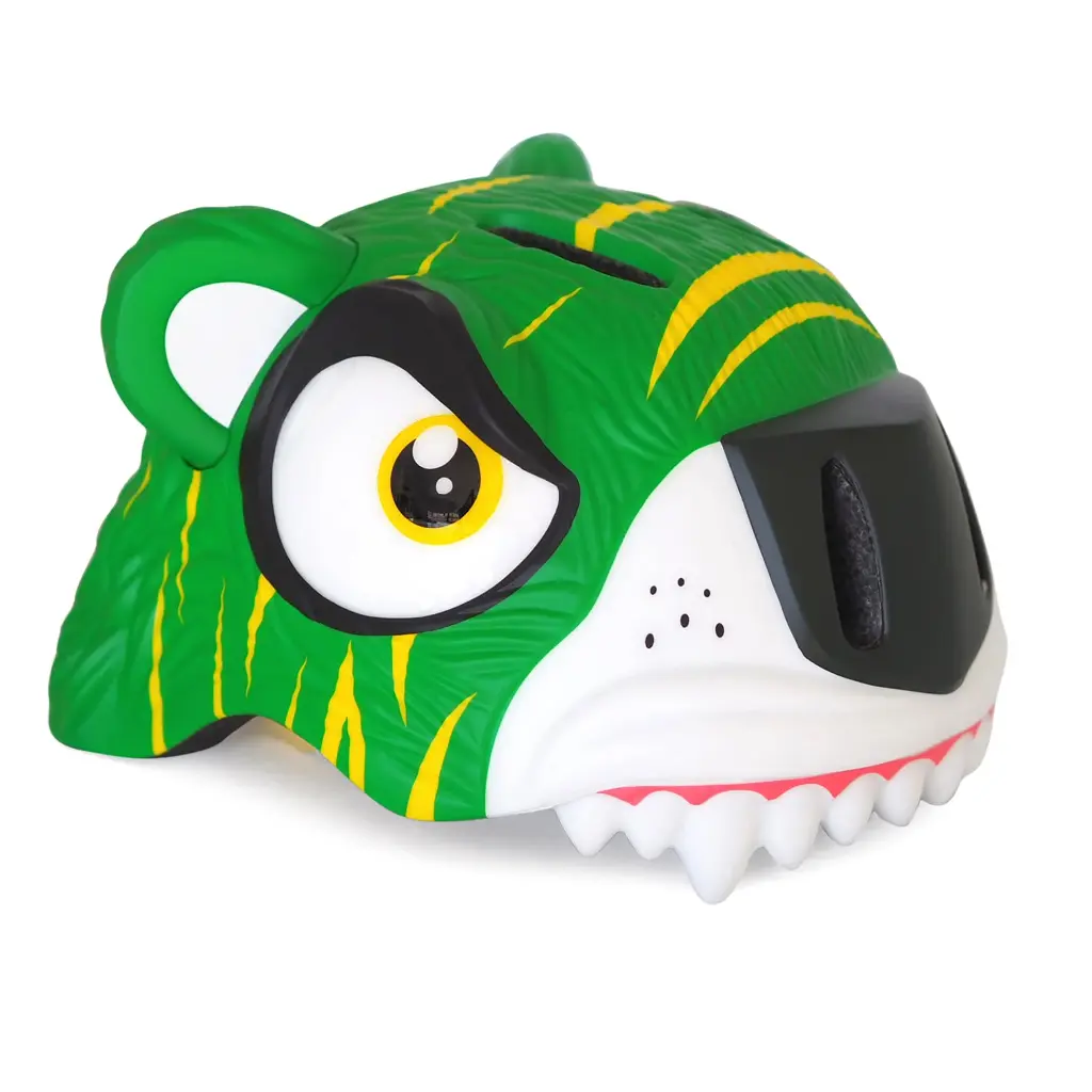 Crazy Safety | Fietshelm Tiger Bicycle Helmet Green