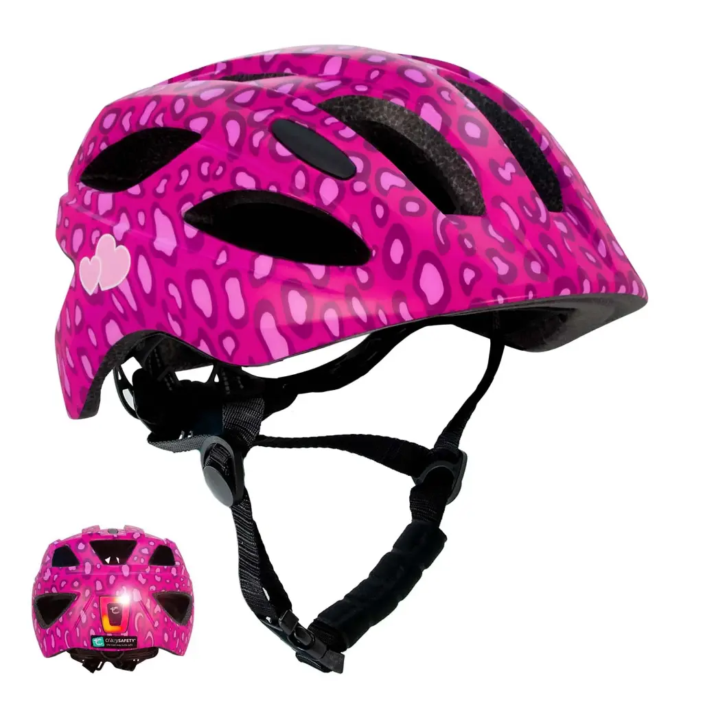 Crazy Safety | Fietshelm Spots Bicycle Helmet Pink