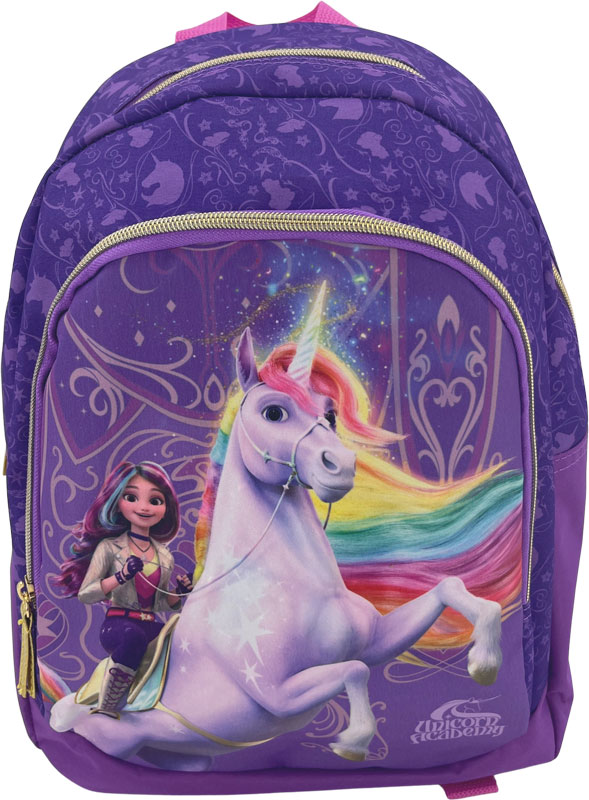 Unicorn Academy | Rugzak met 2 Compartimenten 38x28x16cm