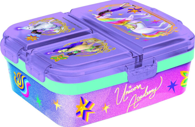 Unicorn Academy | Brooddoos met 3 Vakken