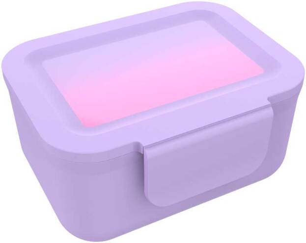 Lunch Buddies | Koekendoosje Rainbow Purper/Roze 120x105x60mm 