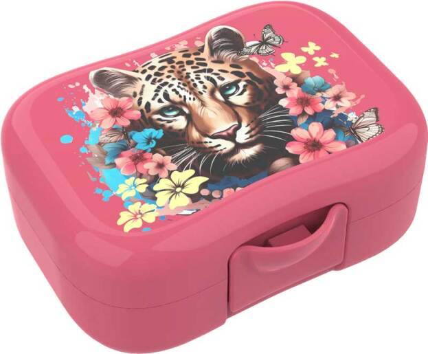 Lunch Buddies | Koekendoosje Leopard 130x95x50mm