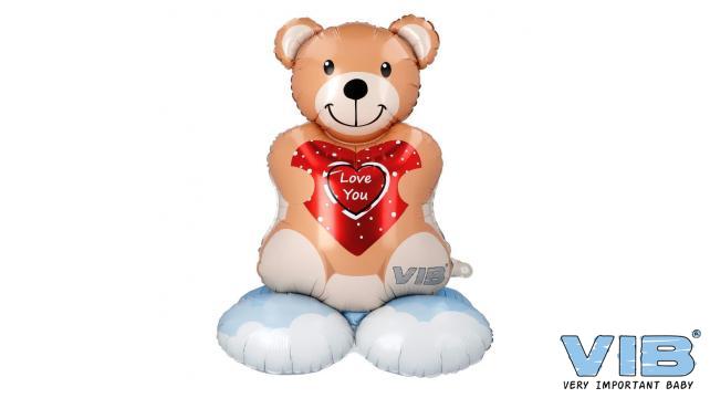 VIB | Ballon Beer Folie Love You Staand Rood 89cm