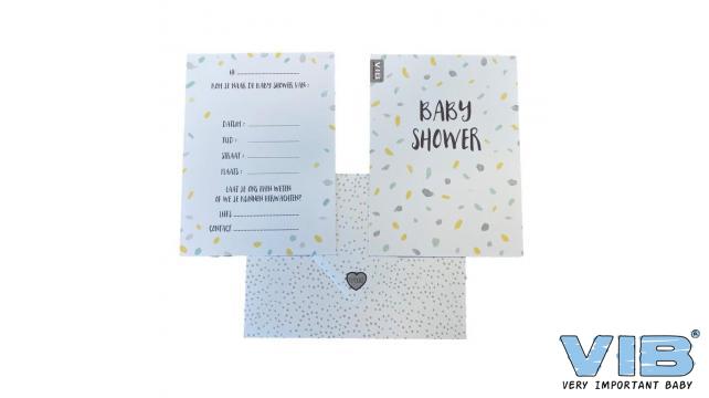 VIB | Uitnodiging Baby Shower met Envelop 6-pack