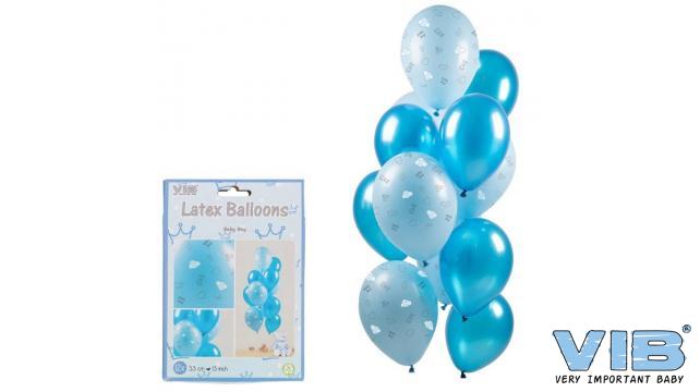VIB | Ballonnen Baby Boy Blue 33cm 12-pack
