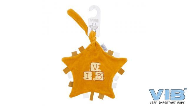 VIB | Fopspeendoekje VIB Blokken Ster Oker 
