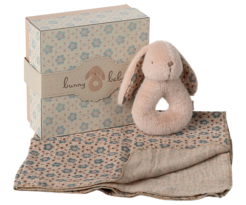 Maileg | Bunny rattle set - Powder