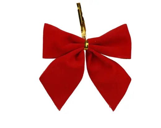 Decoris | Hangfiguur Strik Polyester Rood 8,5x9cm