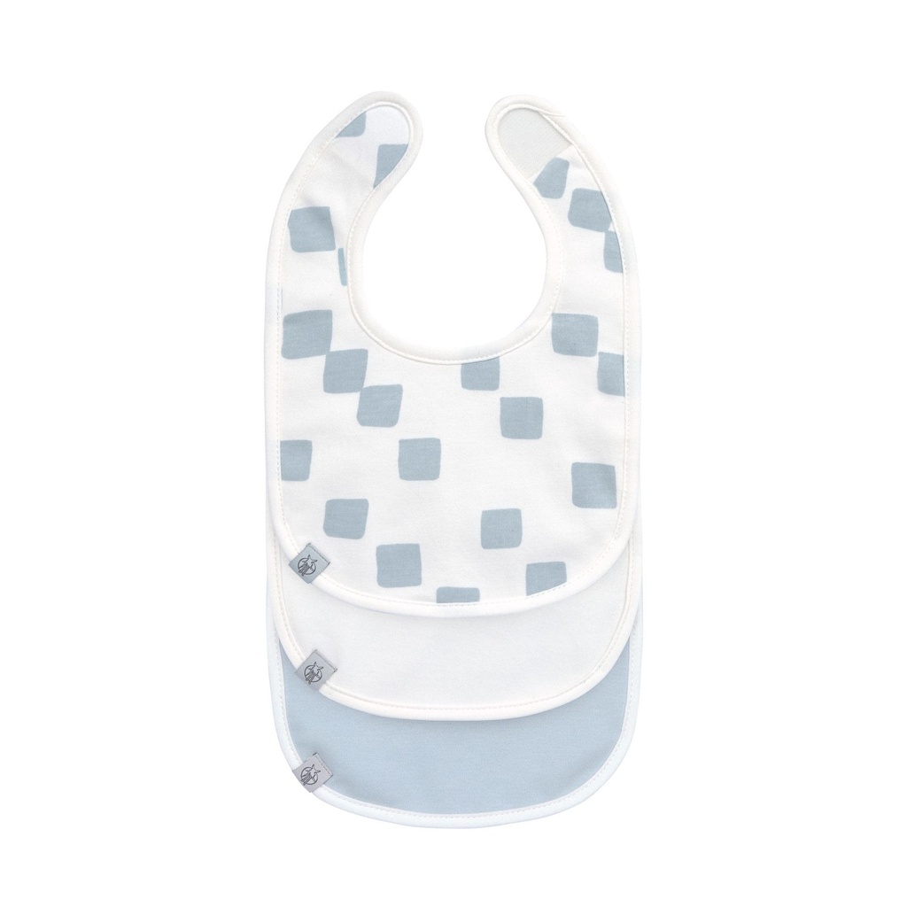 Laessig | Slabbetje Newborn Happy Fruits Light Blue Velcrosluiting 3-pack