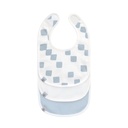 Laessig | Slabbetje Newborn Happy Fruits Light Blue Velcrosluiting 3-pack
