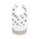 Laessig | Slabbetje Newborn Happy Fruits Light Khaki Velcrosluiting 3-pack