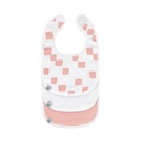 Laessig | Slabbetje Newborn Happy Fruits Peach Velcrosluiting 3-pack