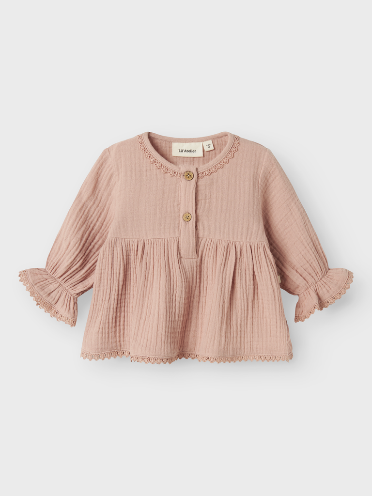 Lil'Atelier | T-shirt Girls Nbflulu Ls Shirt Misty Rose