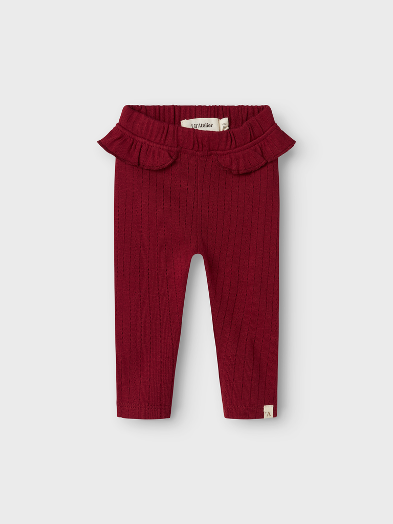 Lil'Atelier | Legging Girls Nbfrachel Nam Slim Legging Red Dahlia