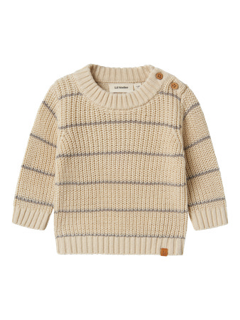 Lil' Atelier | Pull Boys Nbmemlen Ls Knit Stripe Turtledove