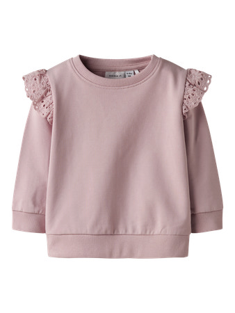Name it | Pull Girls Nbfluisi Ls Sweat Unb Burnished Lilac