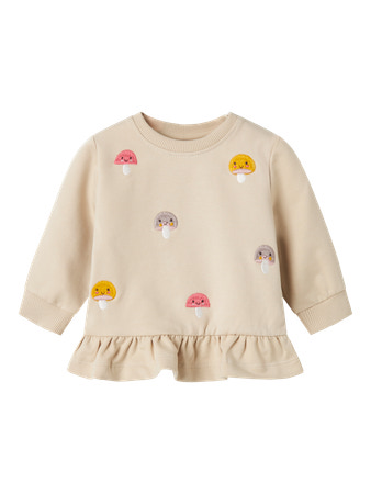 Name it | Pull Girls Nbflamella Ls Sweat Unb Peyote