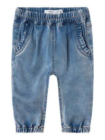 Name it | Broek Girls Nbfrose Frill Jeans Medium Blue