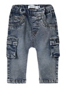 Name it | Broek Boys Nbmben Baggy Cargo Jeans Dark Blue Denim