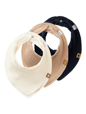 Name it | Spuugdoekje Nbnyvetti Dark Sapphire/Humus/Buttercream 3-pack