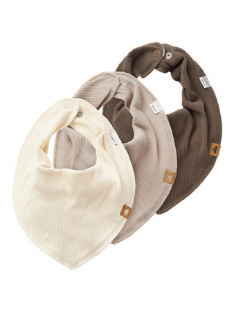 Name it | Spuugdoekje Nbnyvetti Pure Cashmer/Bungee Cord/Summer Sand 3-pack