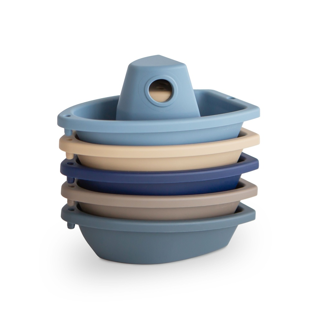 Mushie | Badspeelgoed Bath Boats Ocean 5-pack
