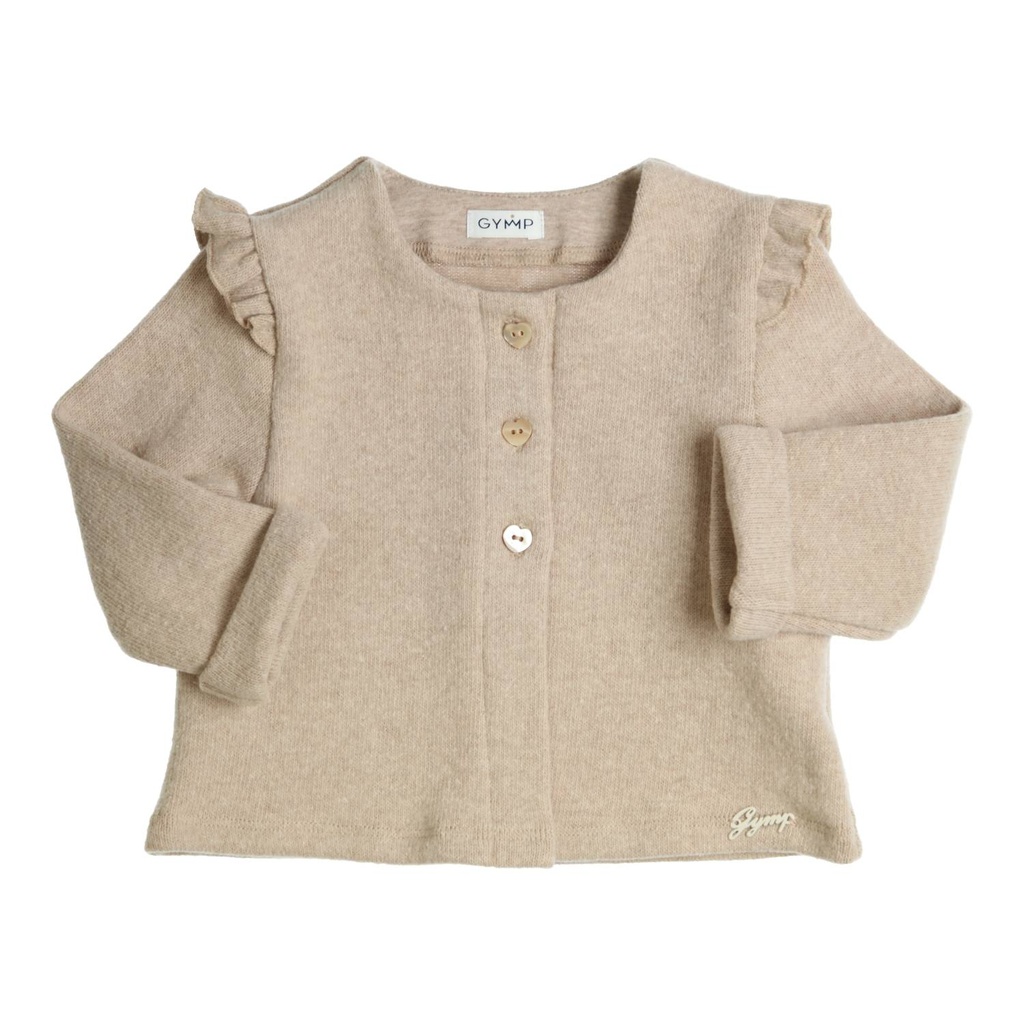 Gymp | Gilet Girls Cardigan Gillo Sand