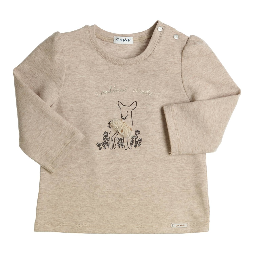 Gymp | T-shirt Girls Longsleeve Aerochine Beige