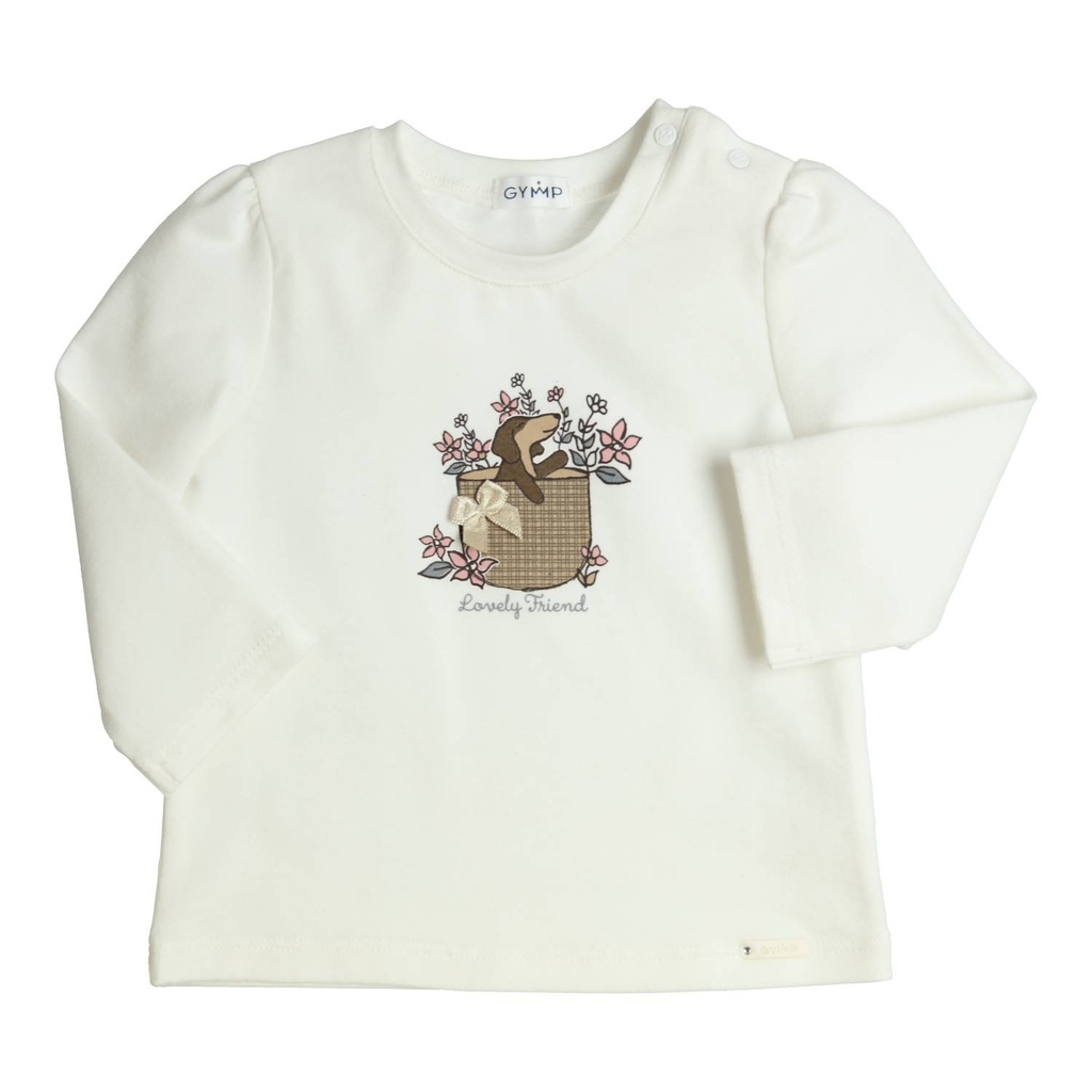 Gymp | T-shirt Girls Longsleeve Aerodoux Off White