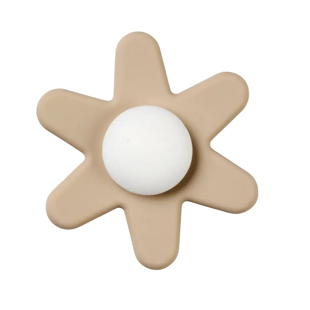 Nattou | Activiteitenspeelgoed Bloem Spinner Silicone Klei 9cm