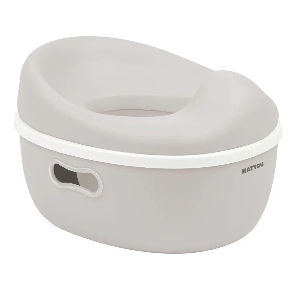 Nattou | Wc-potje Potty 3in1 Clay Wc-potje/Wc-verkleiner/Opstapje Ecru