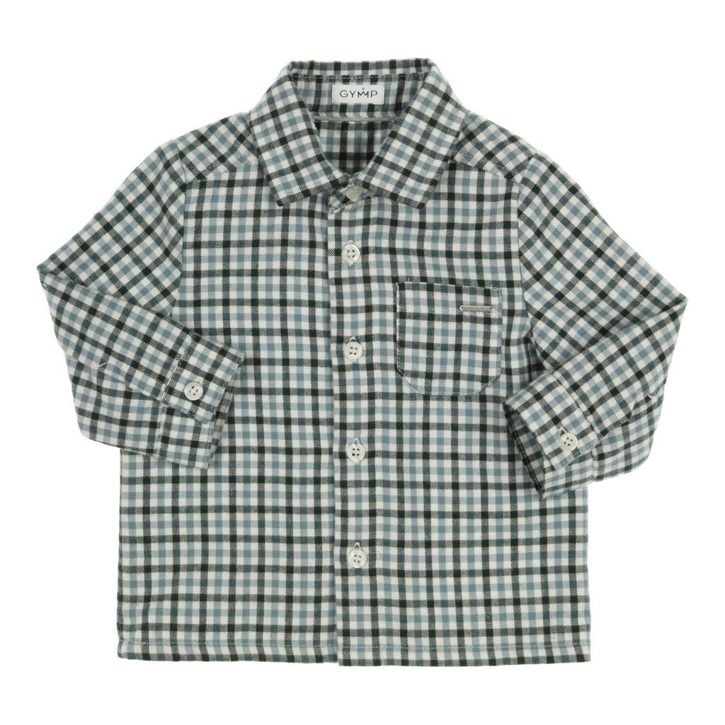 Gymp | Hemd Boys Shirt Kas Green/Off White