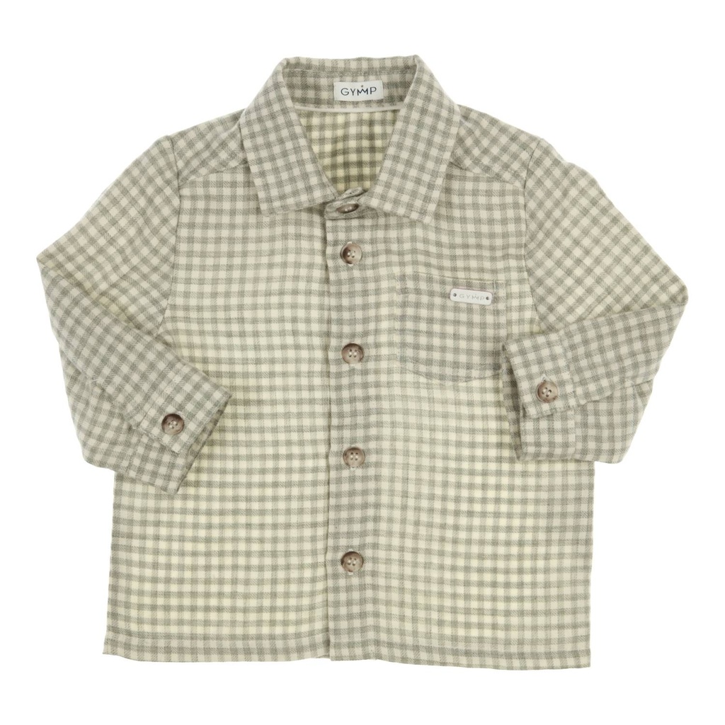 Gymp | Hemd Boys Shirt Frodo Green/Off White