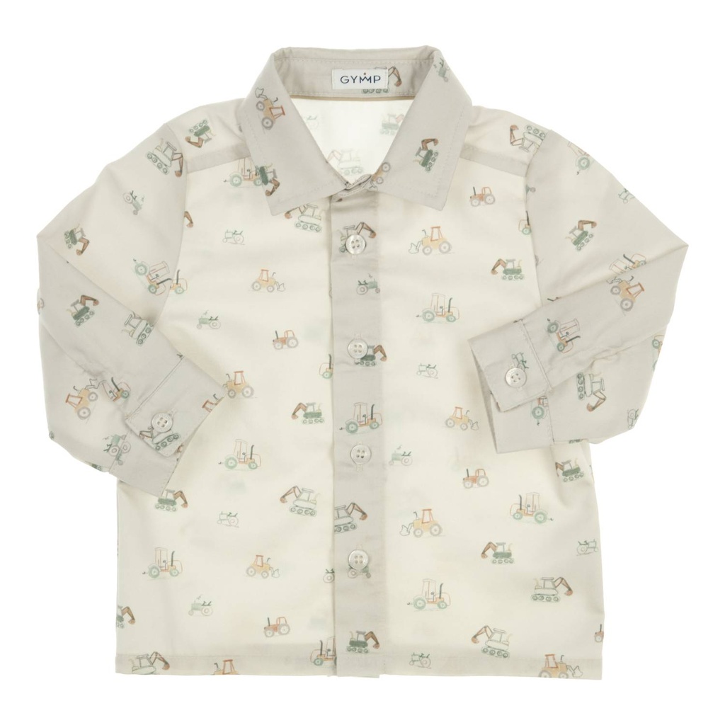 Gymp | Hemd Boys Shirt John Grey-Green