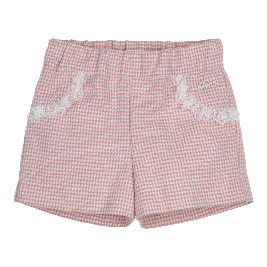 Gymp | Short Girls Shorts Carly Old Rose/Off White