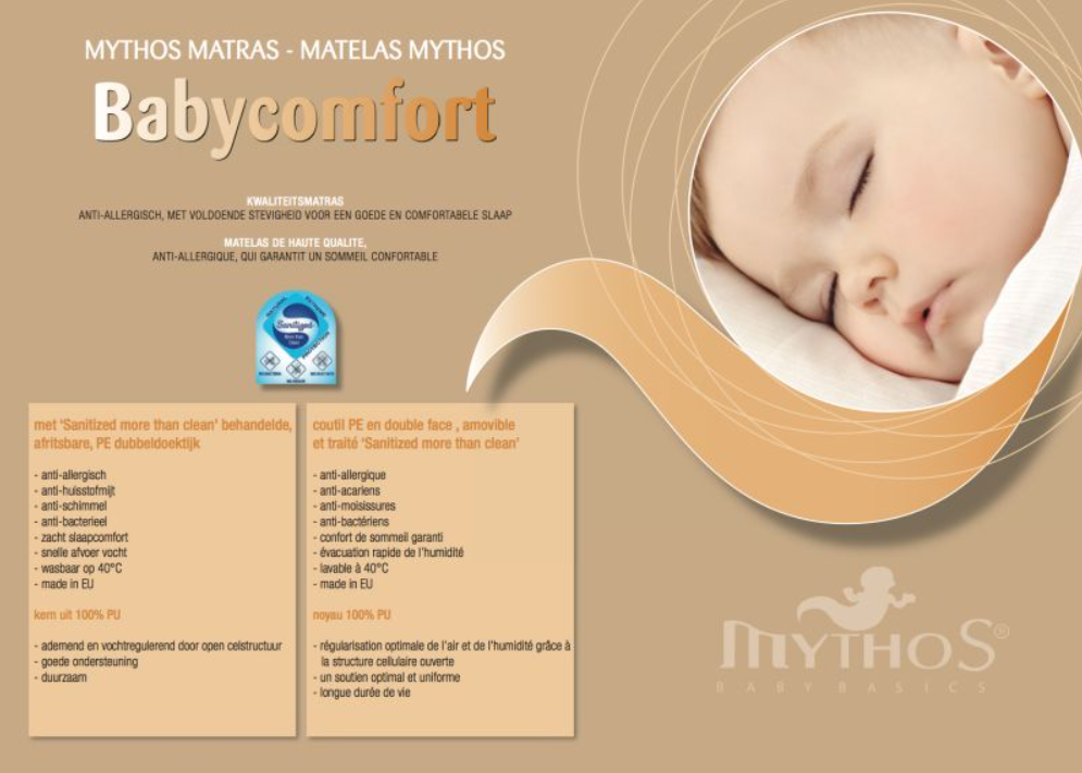 Mythos | Matras Babycomfort Wieg 40x90x7
