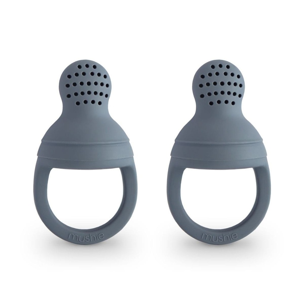 Mushie | Sabbelspeen Silicone Fresh Food Feeder Tradewinds 2-pack