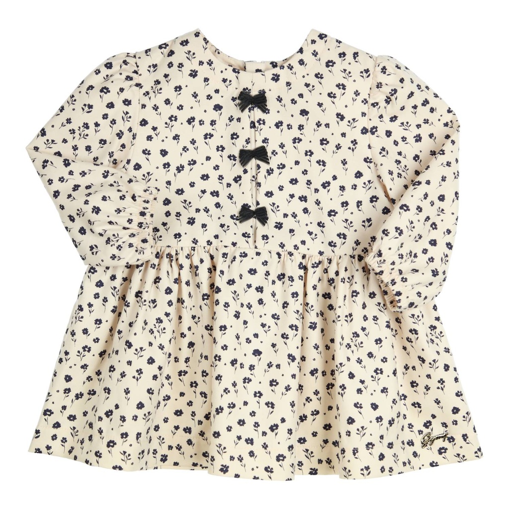 Gymp | Jurk Girls Dress Dina Ecru/Black