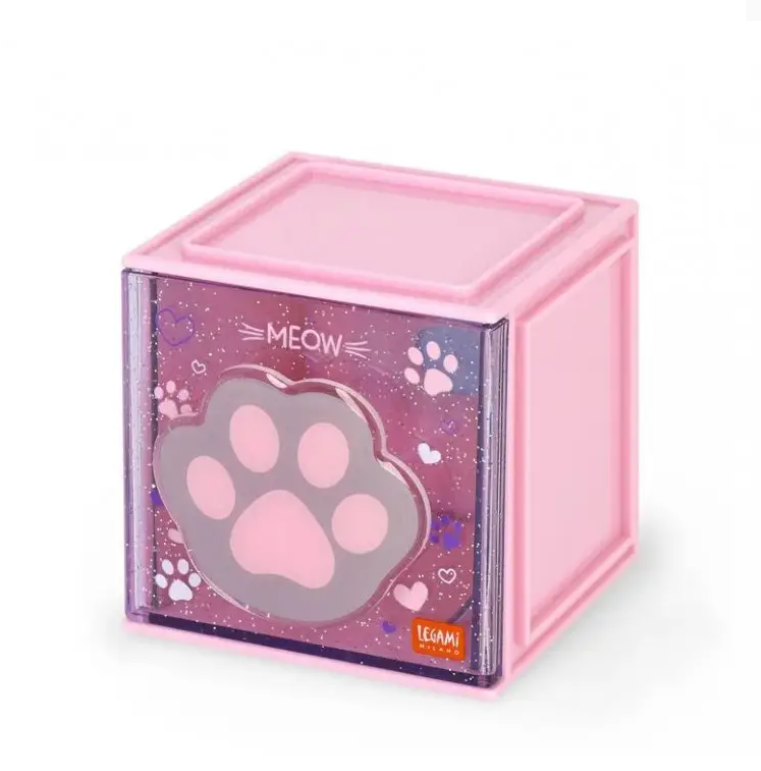 Legami | Opberger Stapelbaar Ladeblokje Kitty Roze