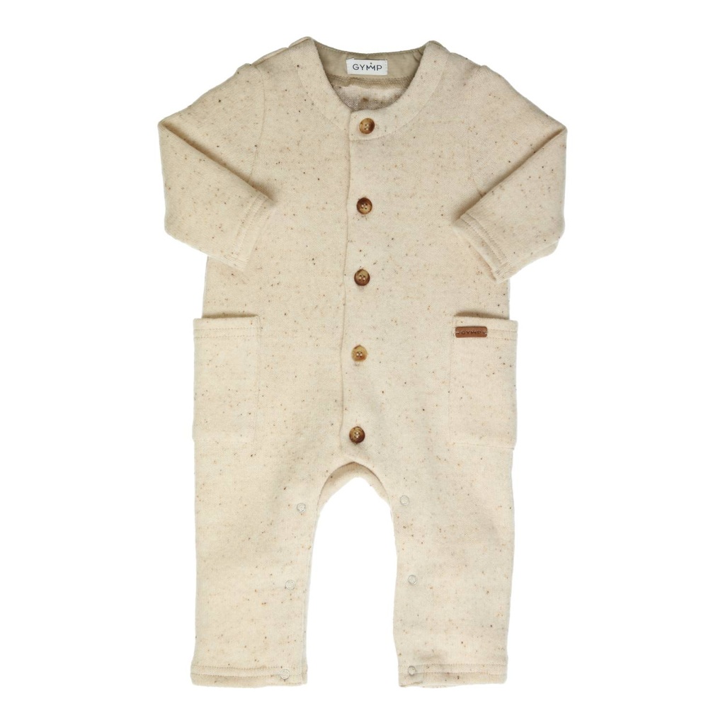 Gymp | Kruippak Boys Creepersuit Baris Beige