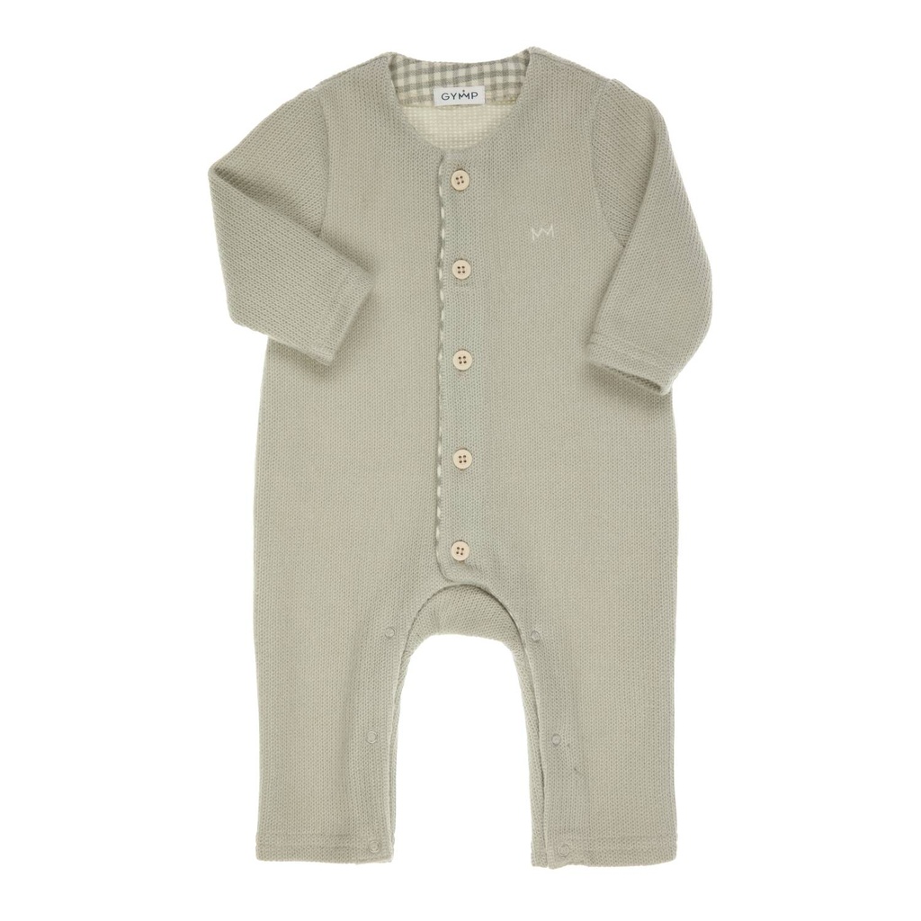 Gymp | Kruippak Boys Creepersuit Renzo Pale Green