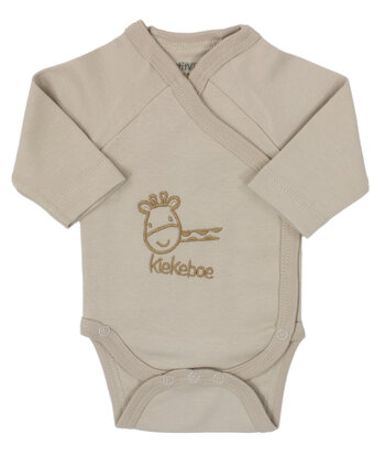 PetitVillain | Geboortebody Kiekeboe Giraf Lange Mouw Zand M50-62