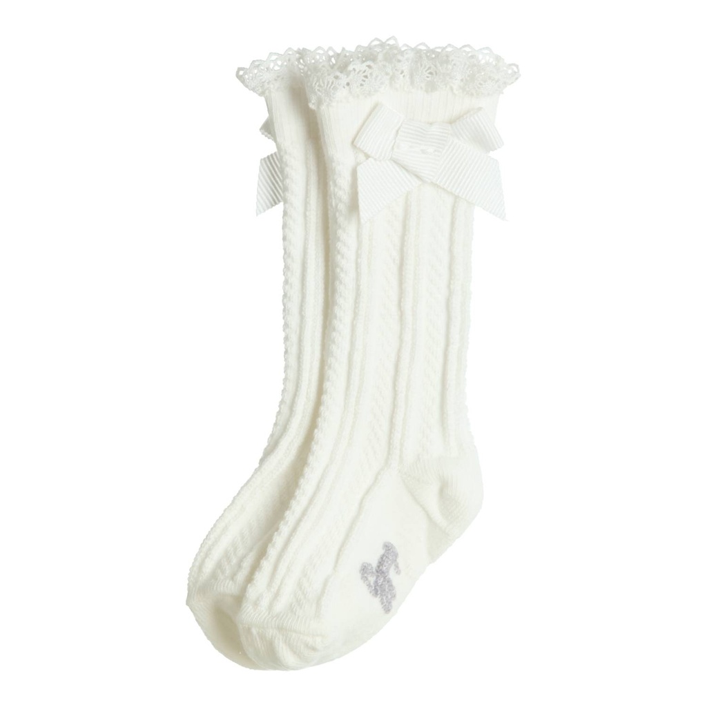 Gymp | Kniekousen Girls Knee Socks Kite Off White