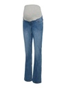 Mamalicious | Jurk Mlcille Flared Jeans Medium Blue