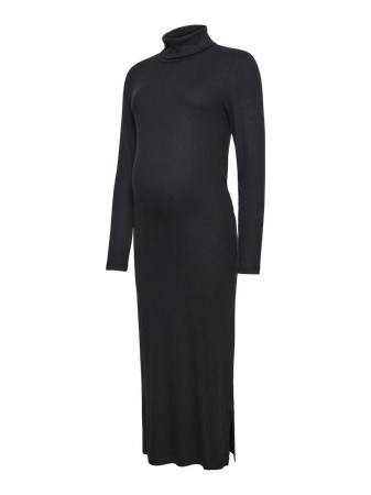 Mamalicious | Jurk Mllevy Rollneck Midi Dress Black