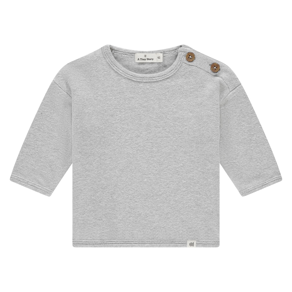 A Tiny Story | T-shirt Baby Pullover Light Grey Melange