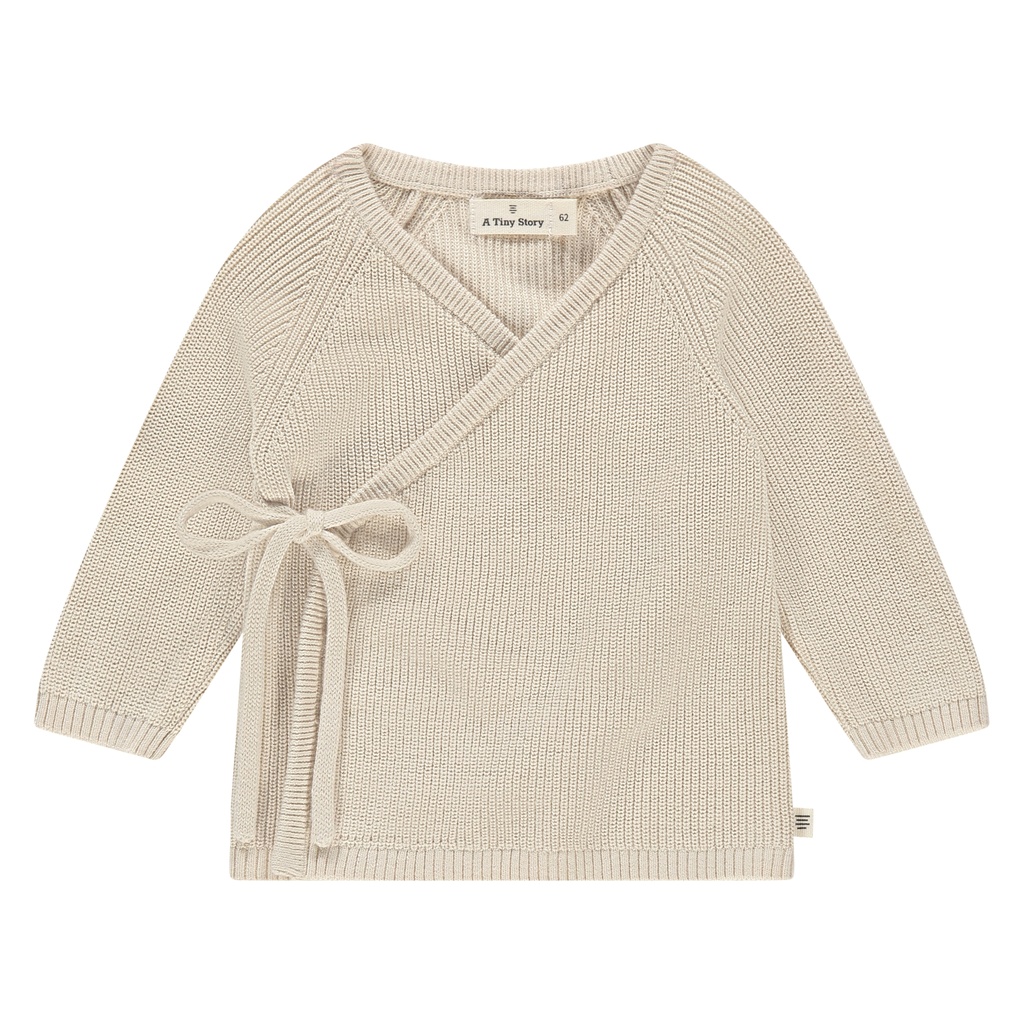A Tiny Story | T-shirt Overslag Baby Cardigan Snow