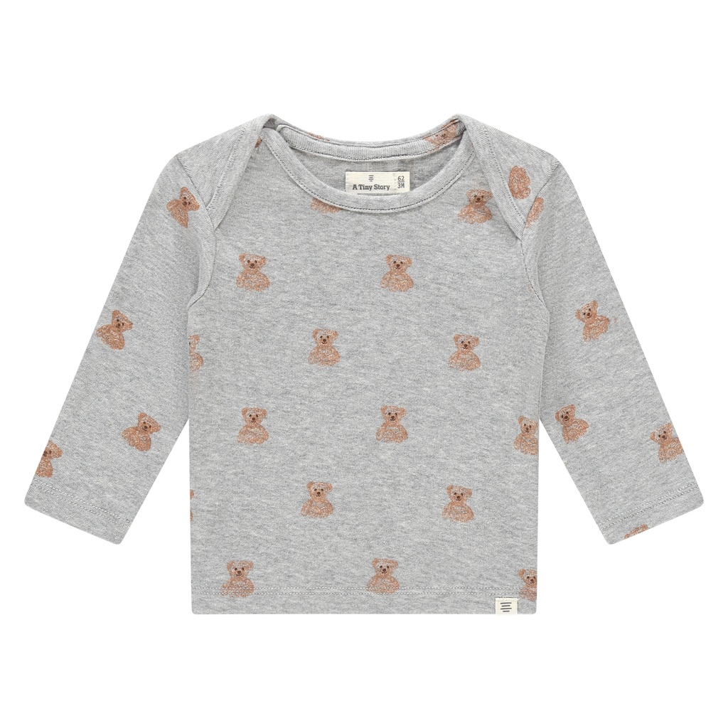 A Tiny Story | T-shirt Baby T-shirt Longsleeve Light Grey Melange