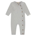 A Tiny Story | Kruippak Baby Suit Longsleeve Light Grey Melange
