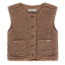 A Tiny Story | Gilet Baby Teddy Sleeveless Cardigan Cookie